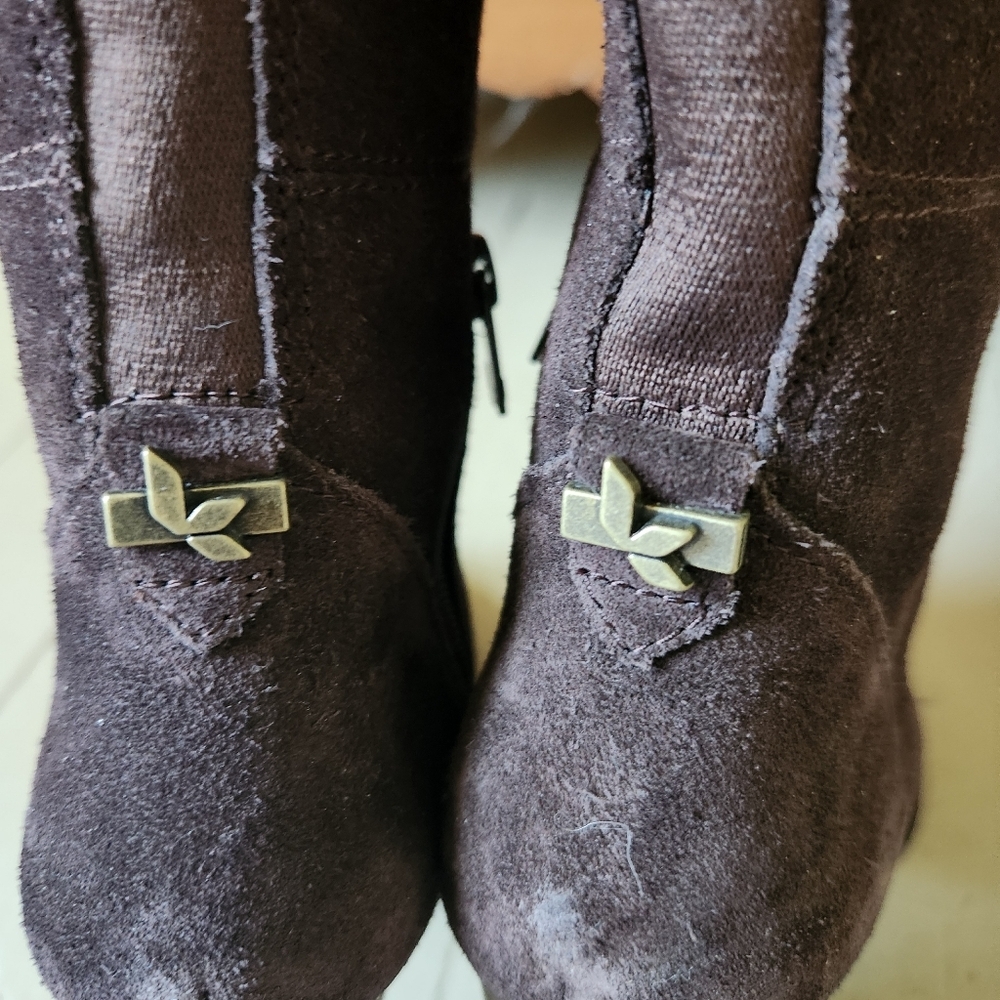 Koolaburra by UGG Suede Knee-High Boots – Block Heel – Brown – Size 6 - Picture 9 of 10